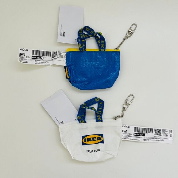 IKEA Accessories - IKEA KNÖLIG Key Rings, Small Blue & Small White